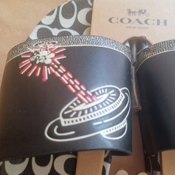 Coach x Keith Haring X Disney Mickey Mouse Slides Sandals, Men's 8, Unisex, NWT - Picture 5 of 8